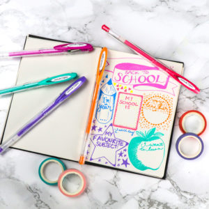 Make a back to school journal with SIGNO