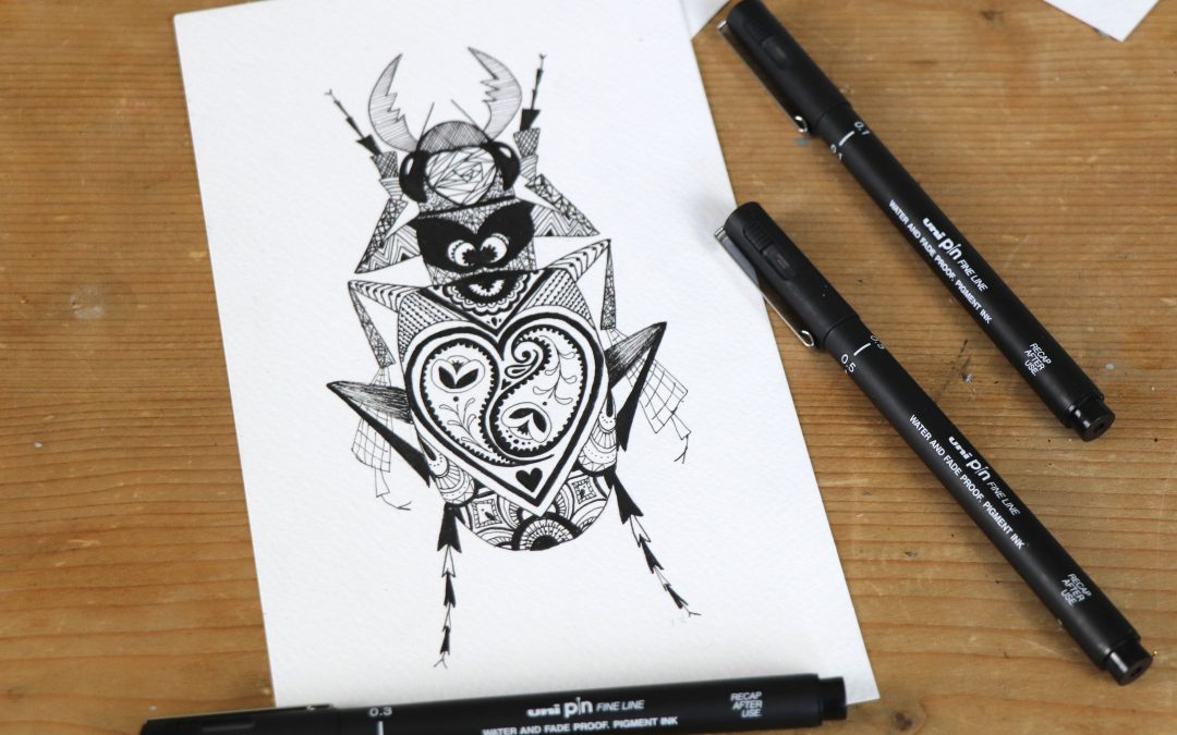 Try zentangle-inspired art with PIN pens