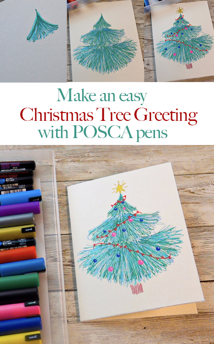Decorating Christmas Cards with Posca 