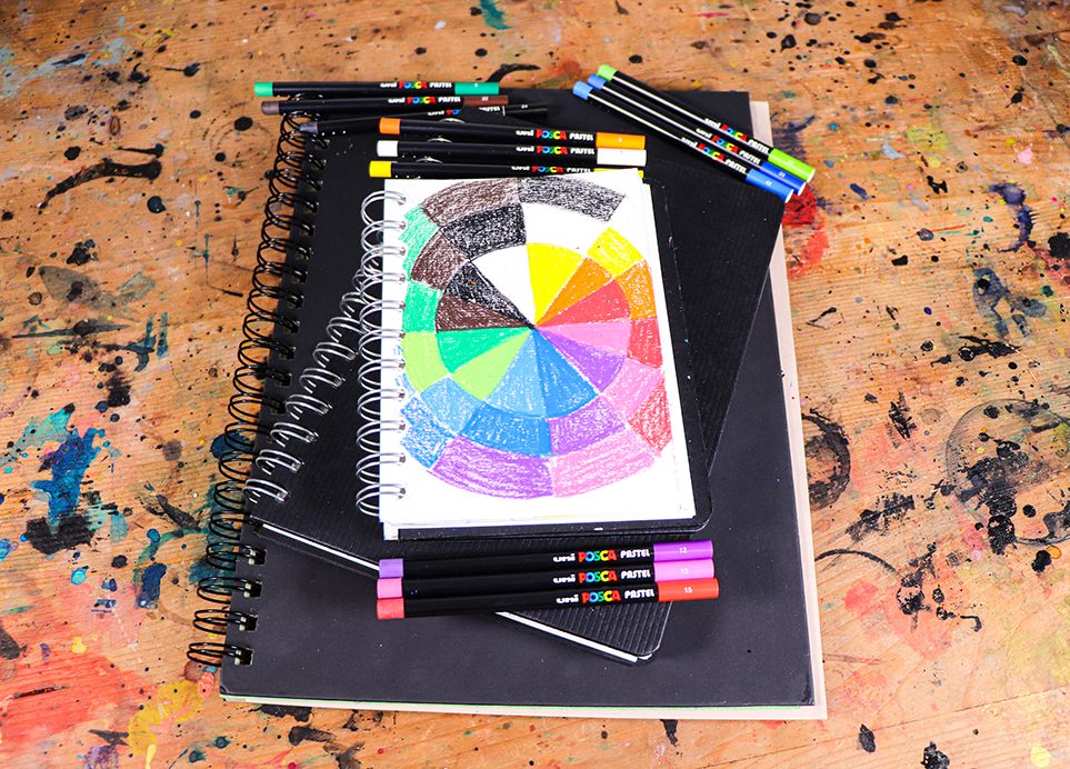 Create amazing tonal drawings with new POSCA Pencil and Pastel sets -  uni-ball Germany